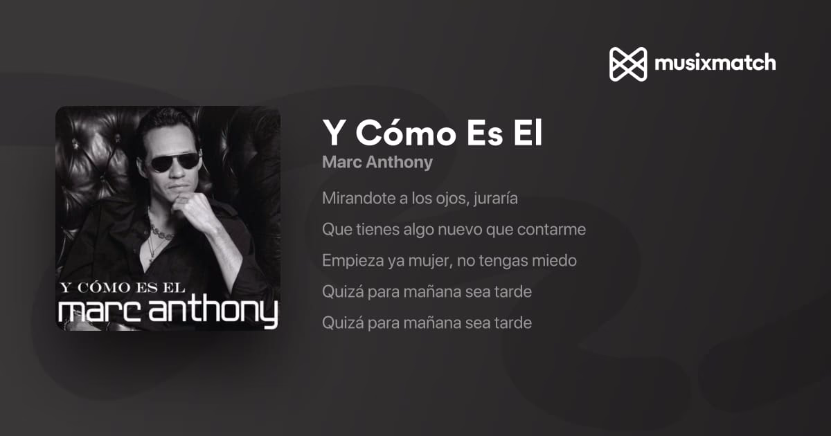 ¿Cómo se llama el nuevo sencillo de Marc Anthony?