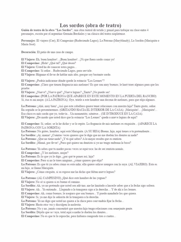 ¿Por qué es importante el libro de Sordos?