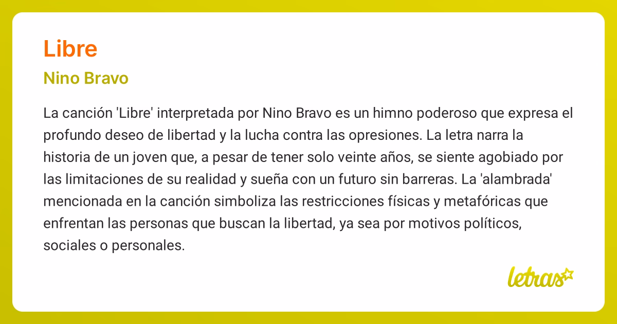 ¿Cuál es el mensaje de Nino Bravo?