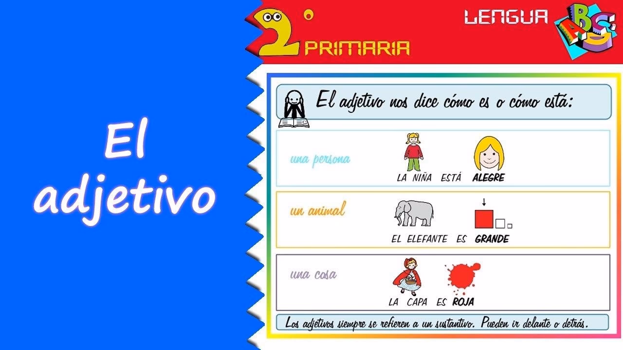 ¿Cuál es el adjetivo de un libro?