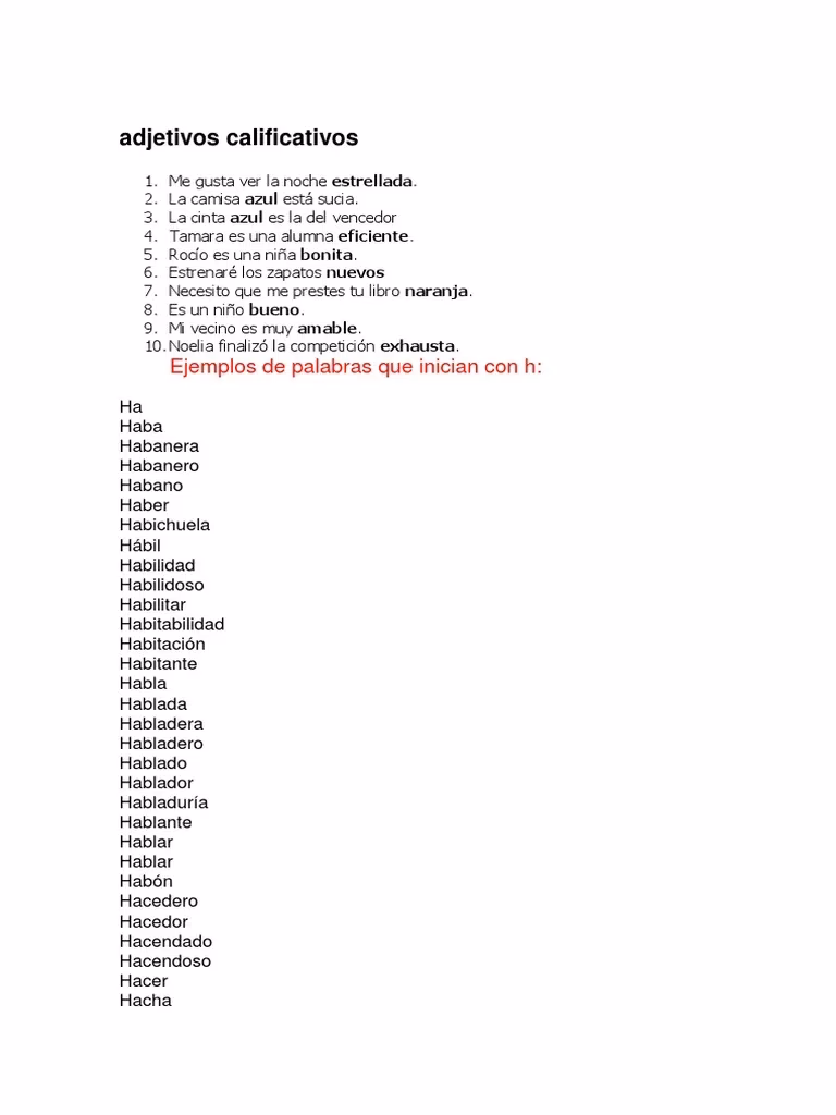 ¿Cuáles son los adjetivos calificativos para un libro?