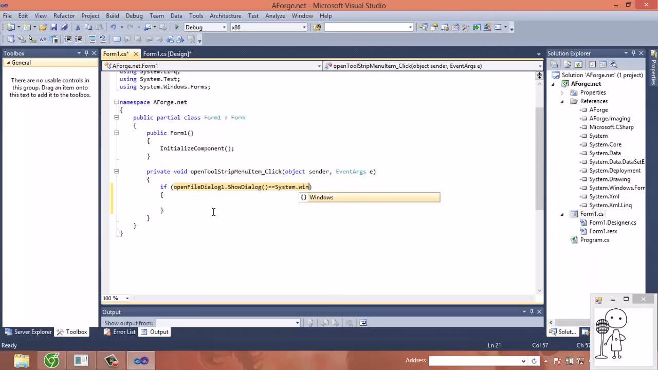 Which version of AForge.NET is available?