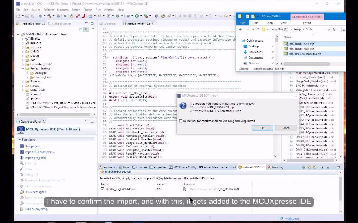 Which C/C++ libraries are supported in mcuxpresso IDE?