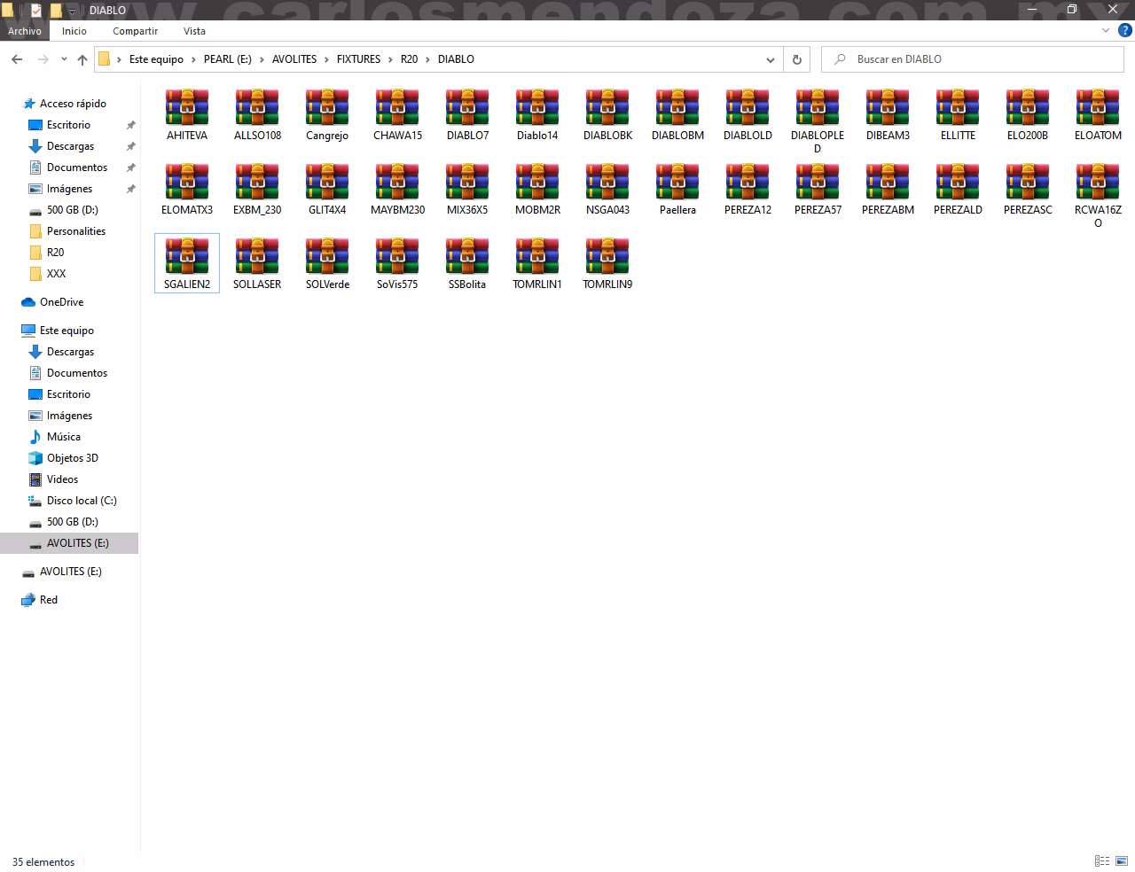 ¿Qué objetos se pueden guardar en las librerías?