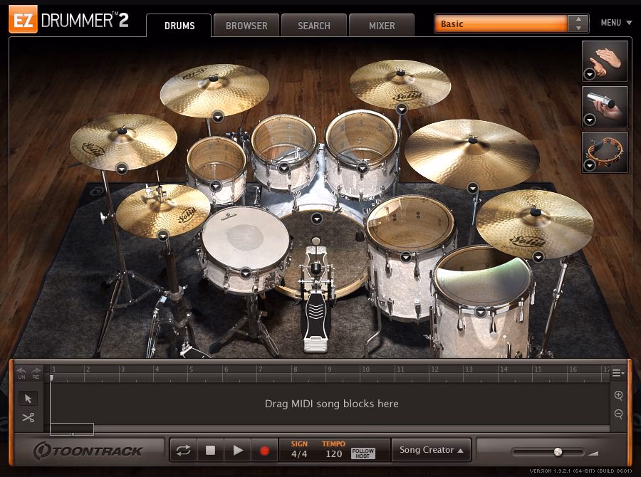 ¿Cómo añadir archivos MIDI a ezdrummer?