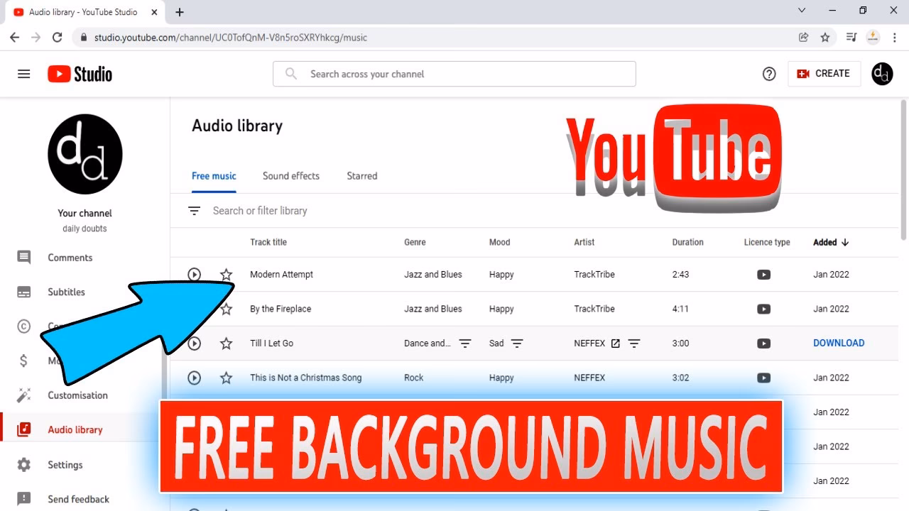 ¿Cómo acceder a la Biblioteca de audio de YouTube?