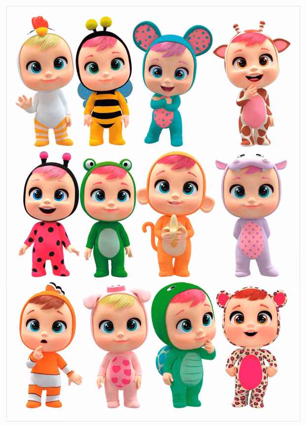 ¿Qué ofrece el kit imprimible de bebés llorones?