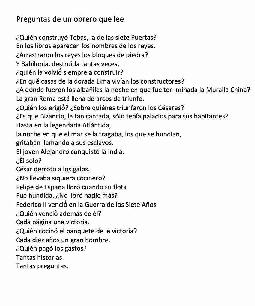 ¿Quién es el “obrero”?