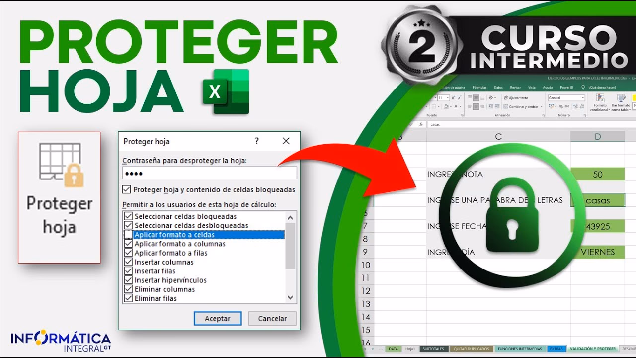 ¿Cómo bloquear un archivo de Excel?