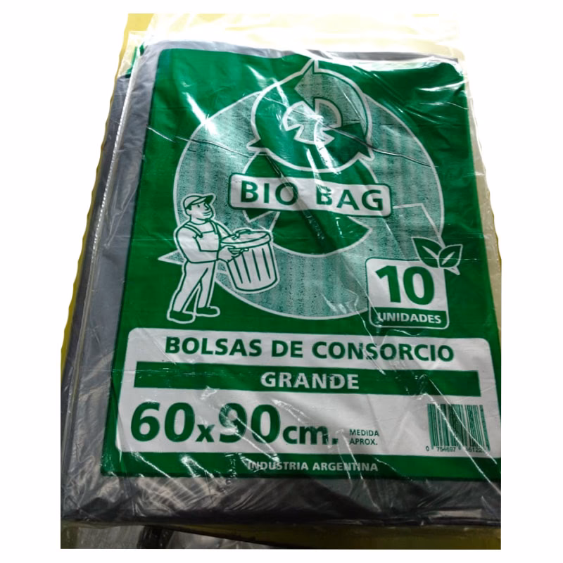 ¿Cuánto mide una bolsa de consorcio?