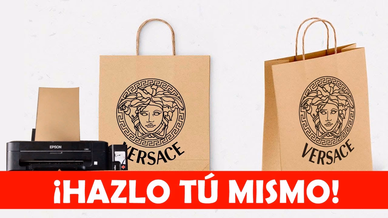 ¿Cómo imprimir en una bolsa de papel?