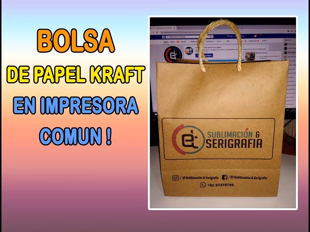 ¿Cuáles son los diferentes tipos de bolsas de papel?