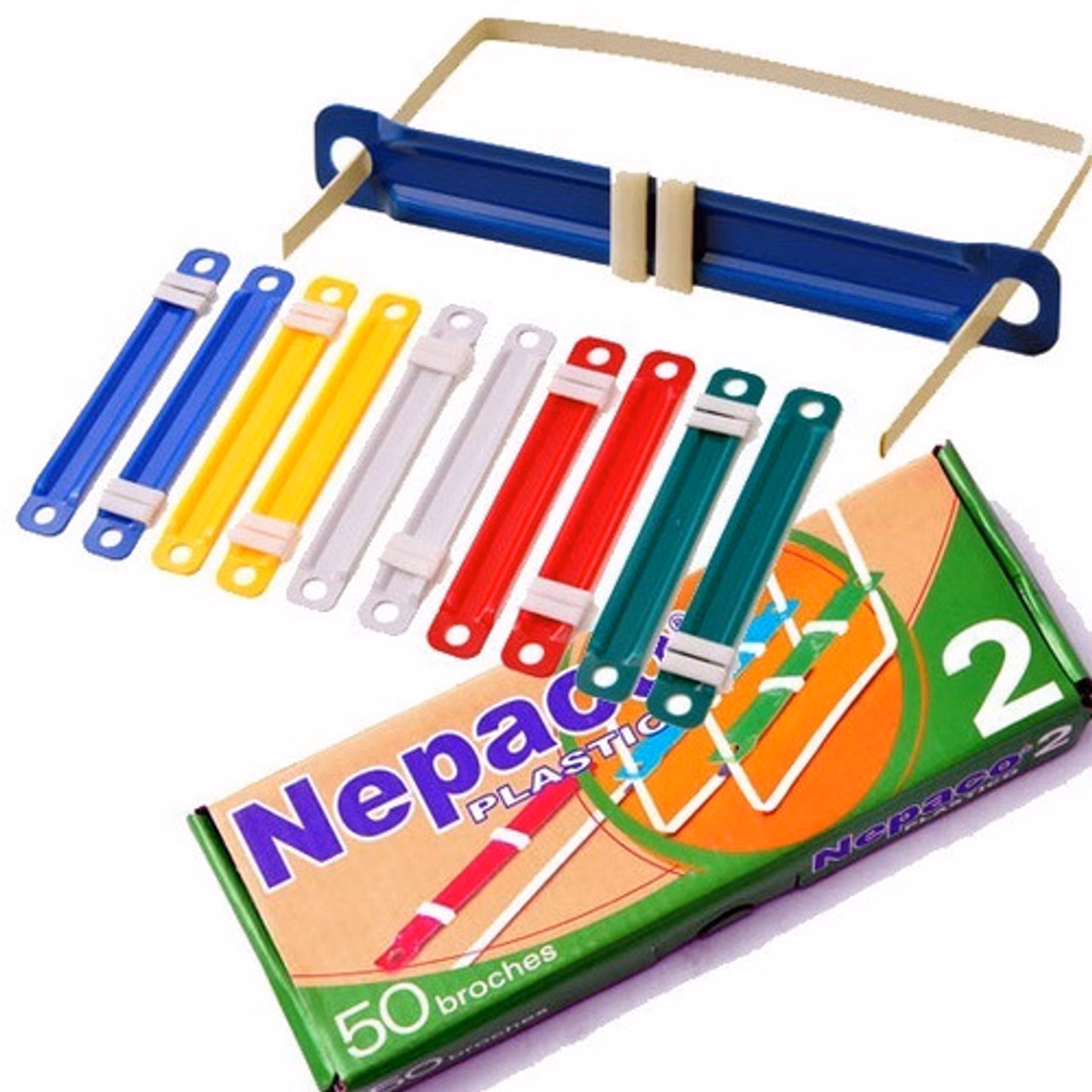 ¿Cuántas hojas de papel se pueden sujetar con el broche tipo nepaco?