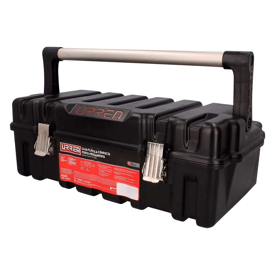 ¿Cómo se fija la caja de herramientas?