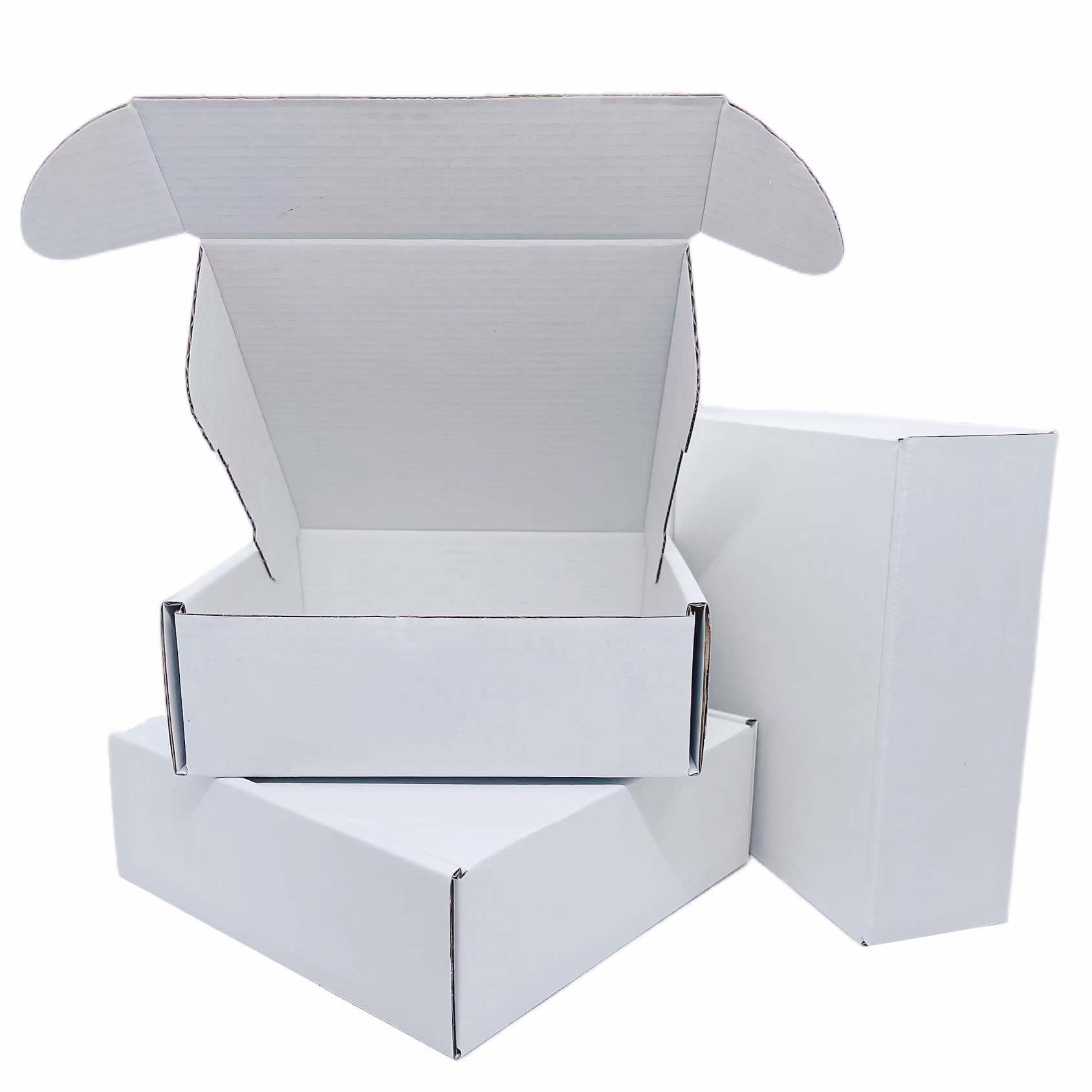 ¿Cuánto mide una caja de cartón blanco?