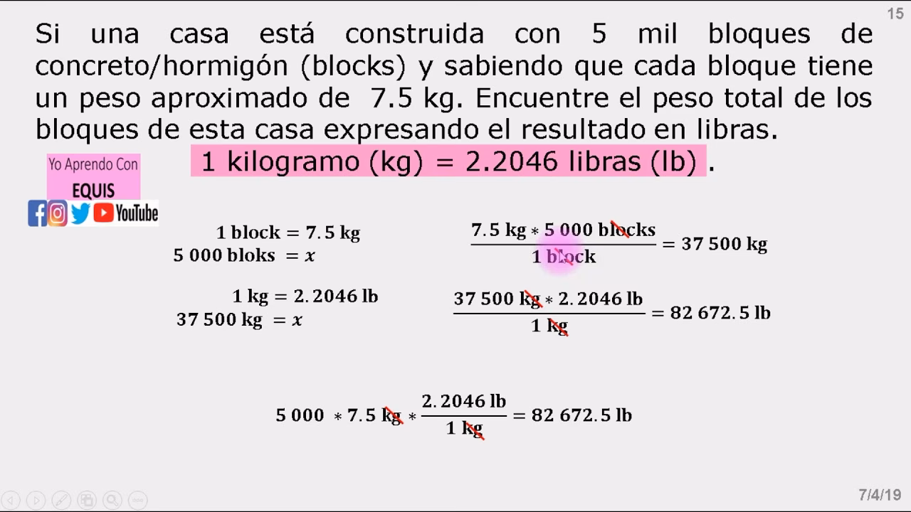 ¿Cómo se calculan los kilos a libras?