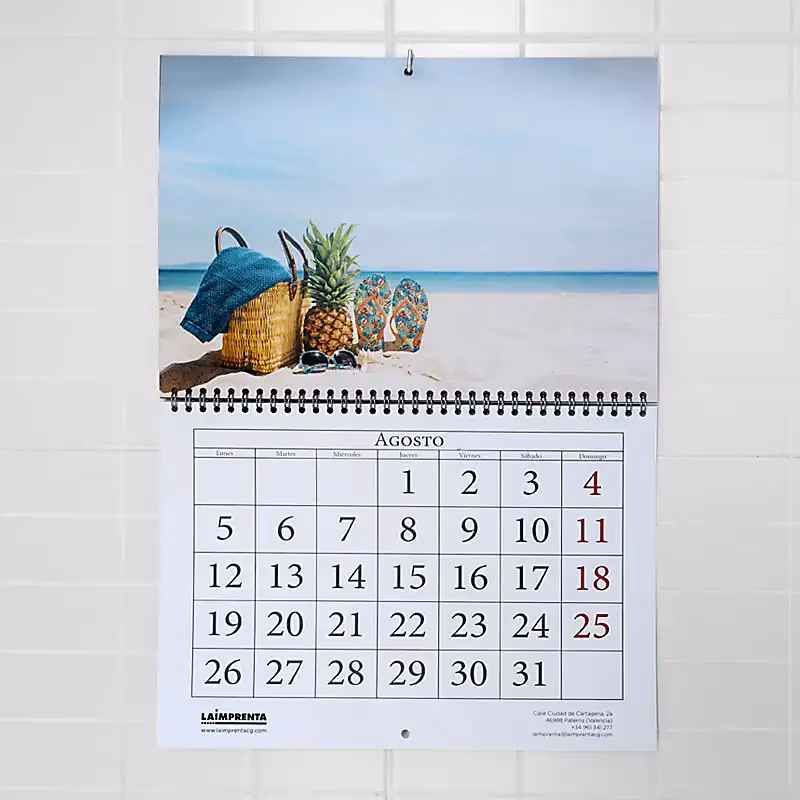 ¿Qué es un calendario de pared?