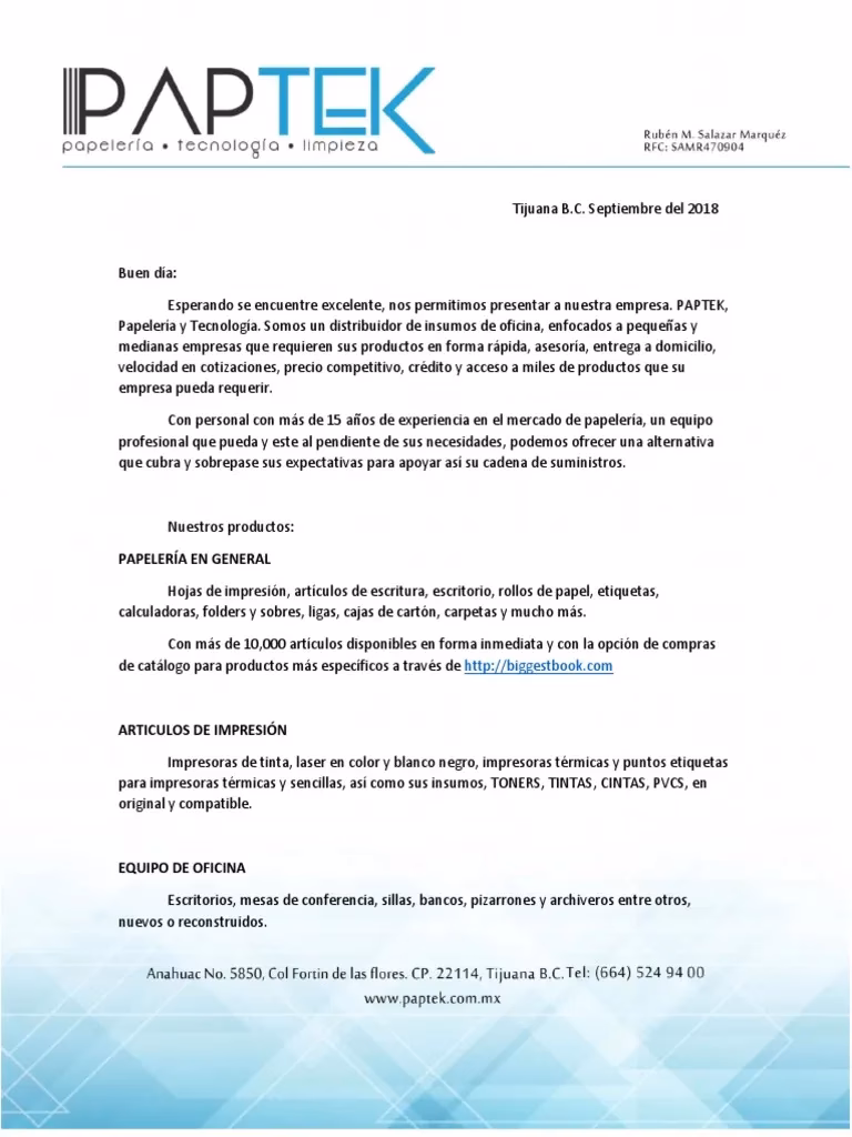 ¿Cómo hacer una carta de presentación para una venta?