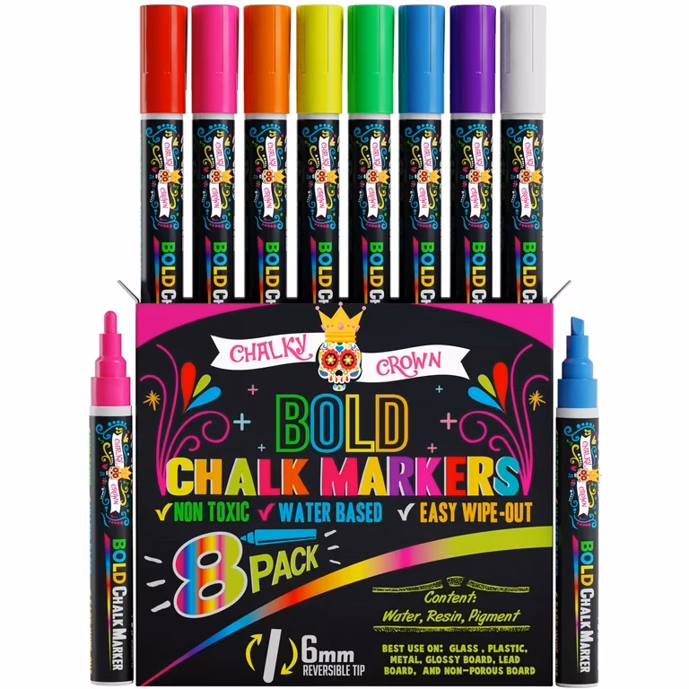 What surfaces can you use liquid chalk pens on?