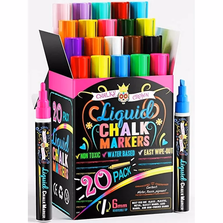Can chalk markers be used on a chalkboard?