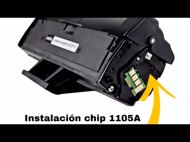 ¿Dónde se encuentra el chip de tóner?