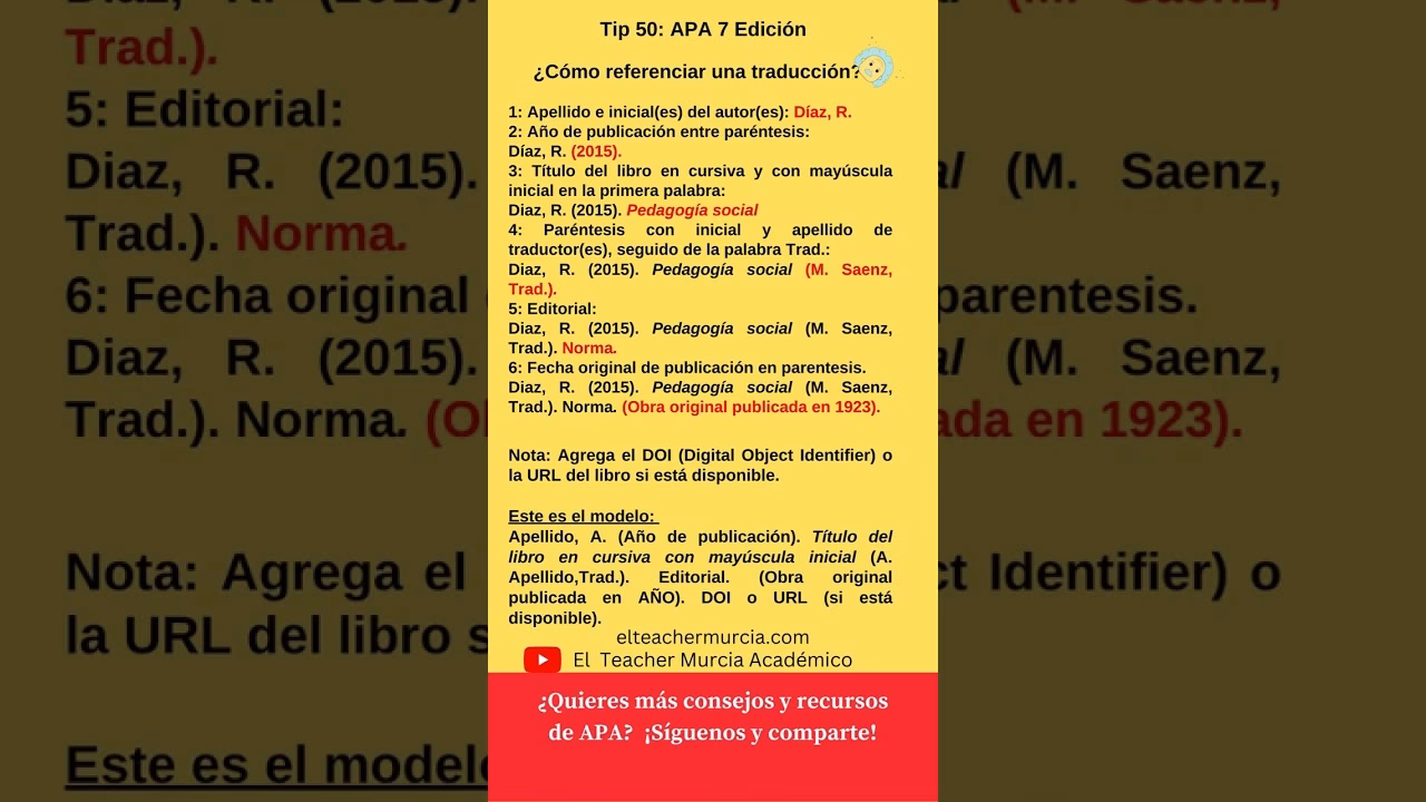 ¿Cómo citar una fuente en APA 7?