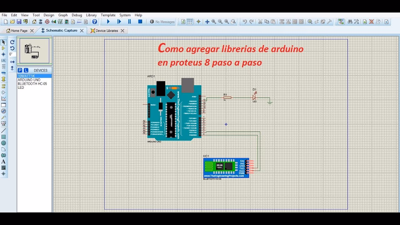¿Cómo añadir una librería a un diseño de circuito en Proteus?