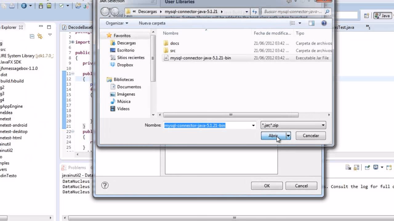 ¿Qué es una librería de Eclipse?