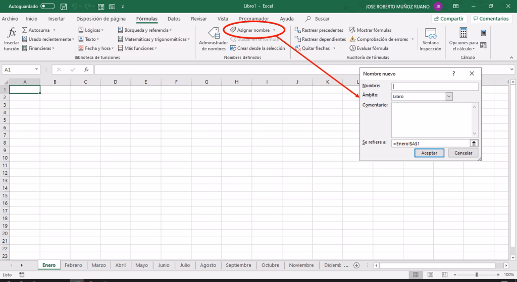 ¿Cómo poner texto en una hoja de Excel?