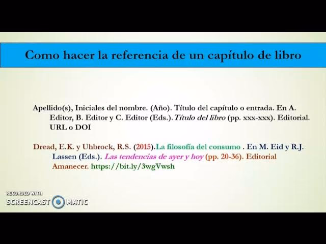 ¿Cómo se cita un libro en APA?