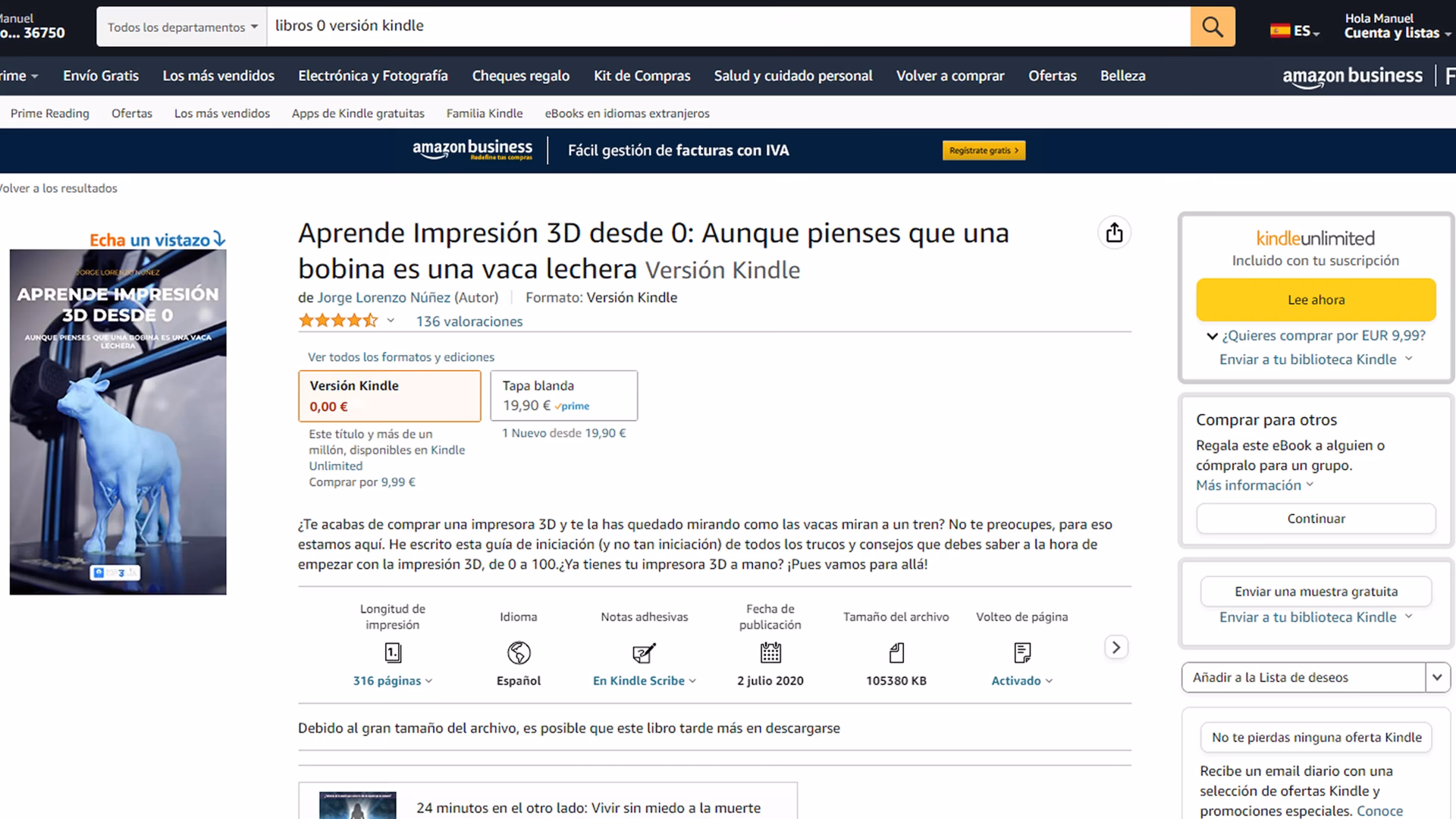 ¿Cómo puedo comprar libros gratis en Amazon?