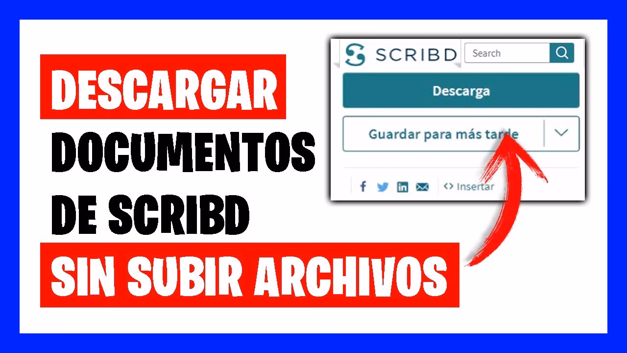 ¿Cómo subir documentos gratis a Scribd?