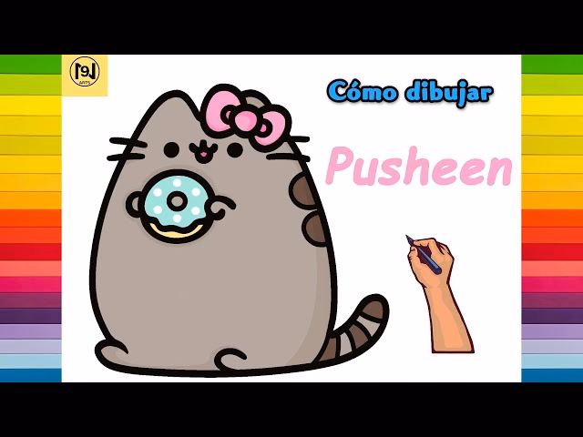 ¿Cómo dibujar el lomo de Pusheen?