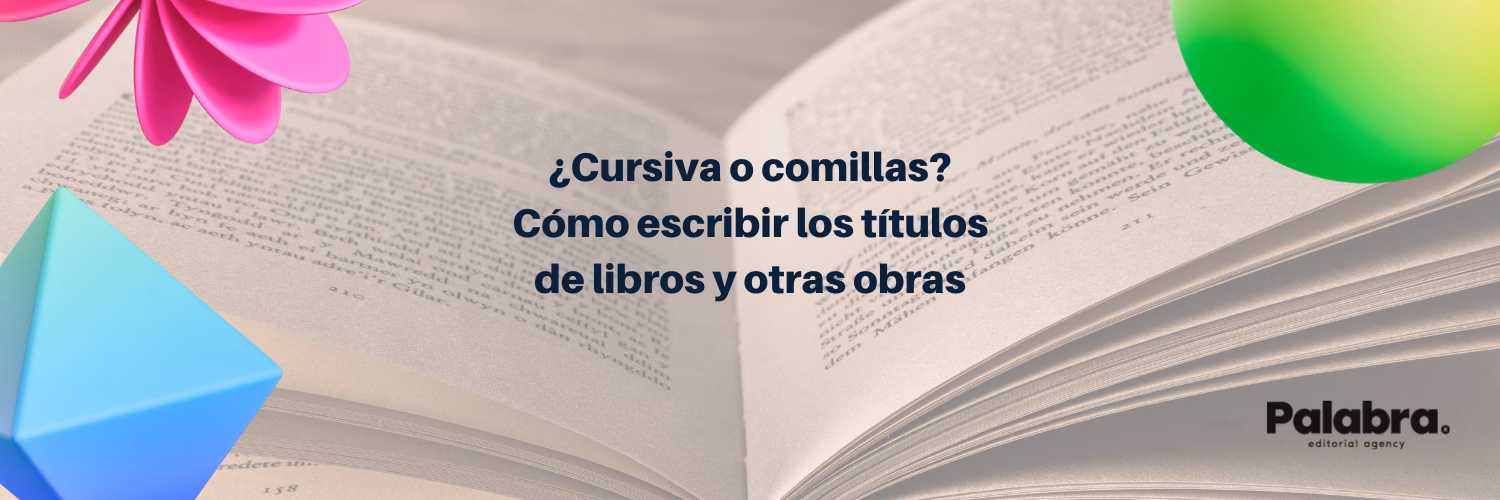 ¿Cómo se escribe el título de un libro a mano?