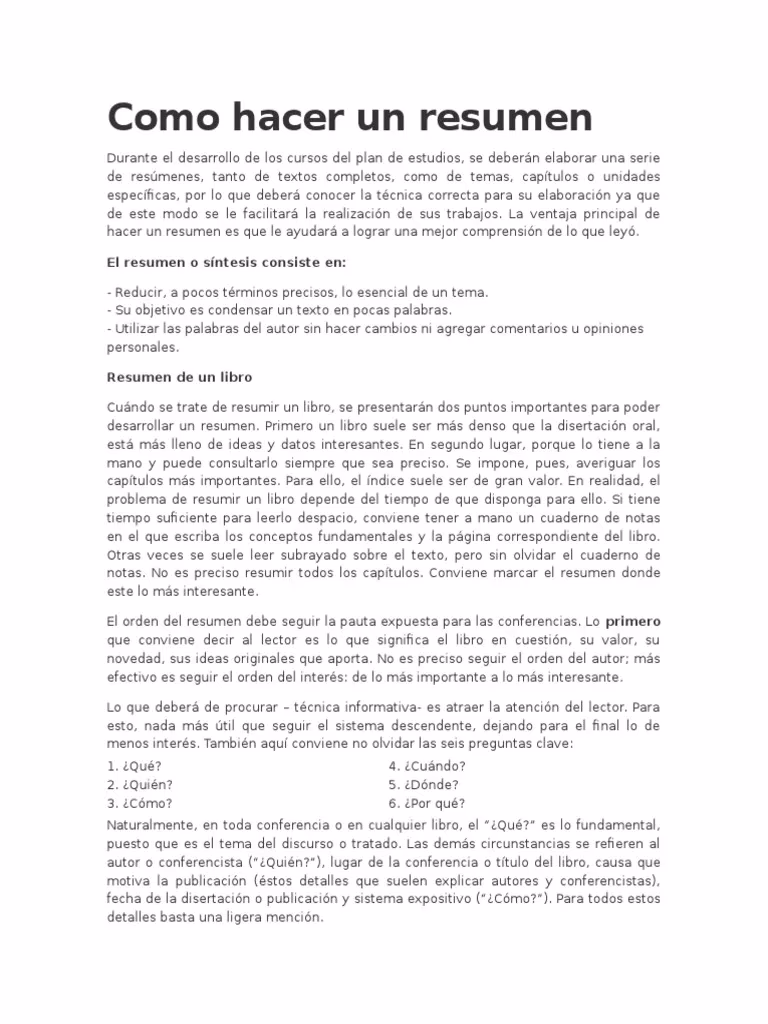 ¿Cómo hacer un resumen de un libro en línea?