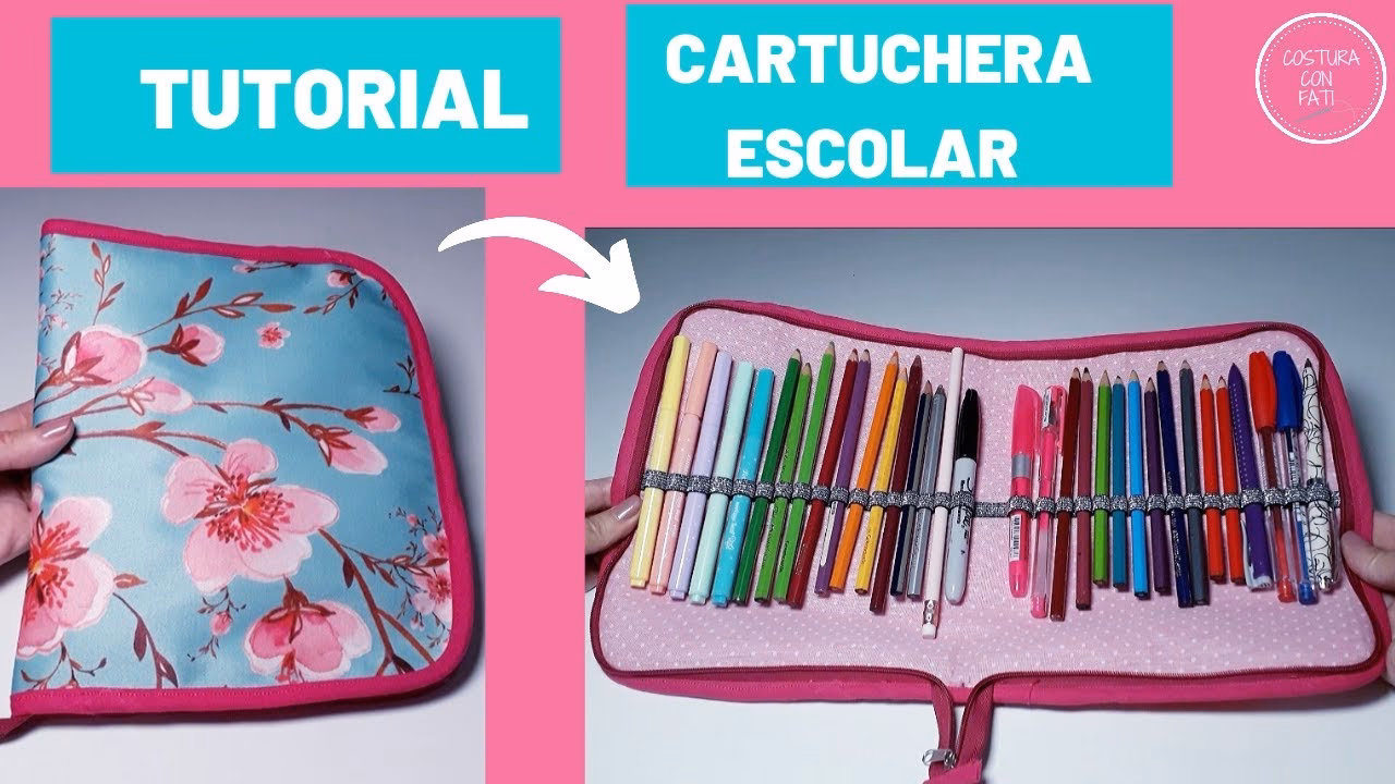¿Cómo hacer una cartuchera de tela?