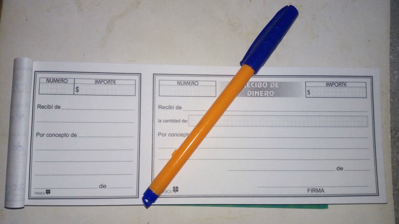 ¿Cómo llenar un recibo?
