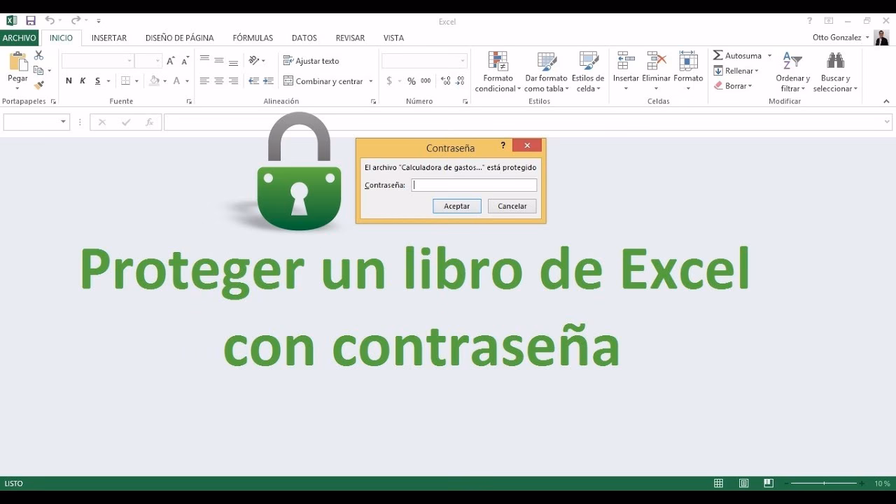 ¿Cómo proteger un archivo de Excel con contraseña?