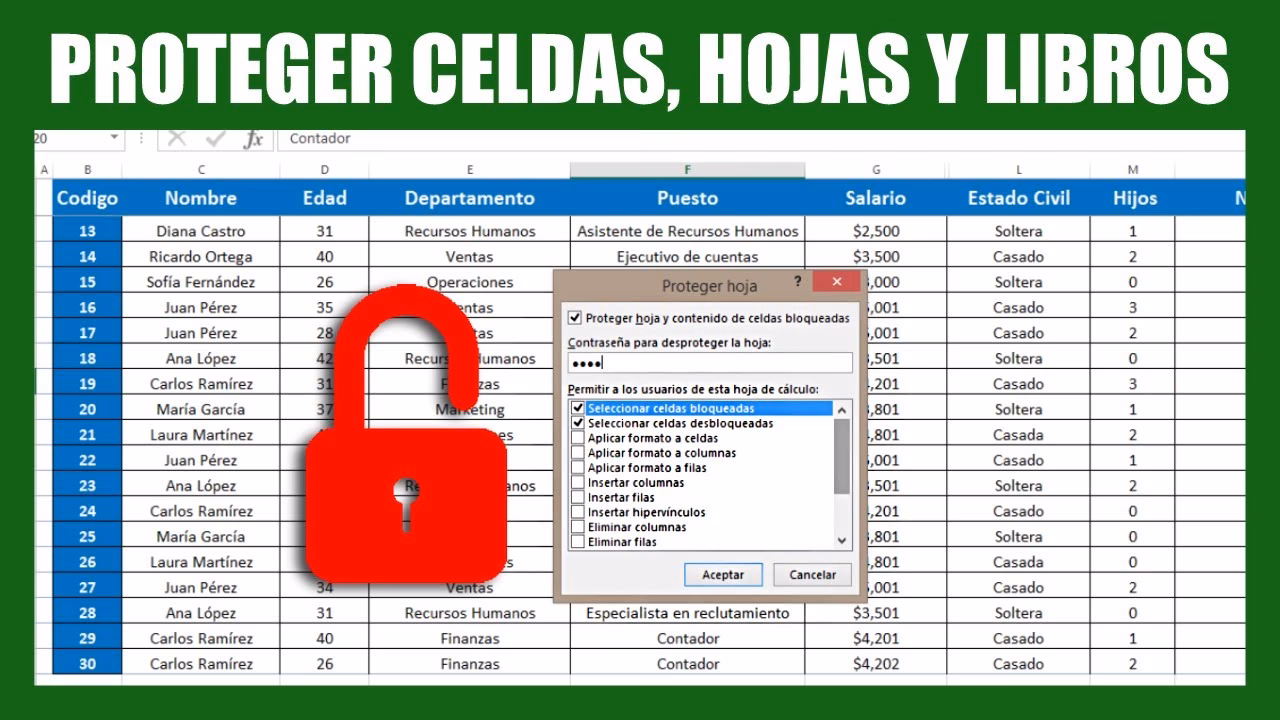 ¿Cómo quitar la protección de solo lectura en Excel?
