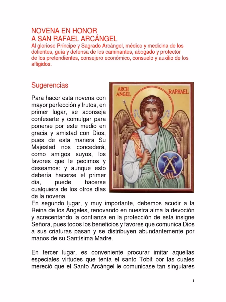 ¿Cómo pedir la sanación a Arcángel Rafael?