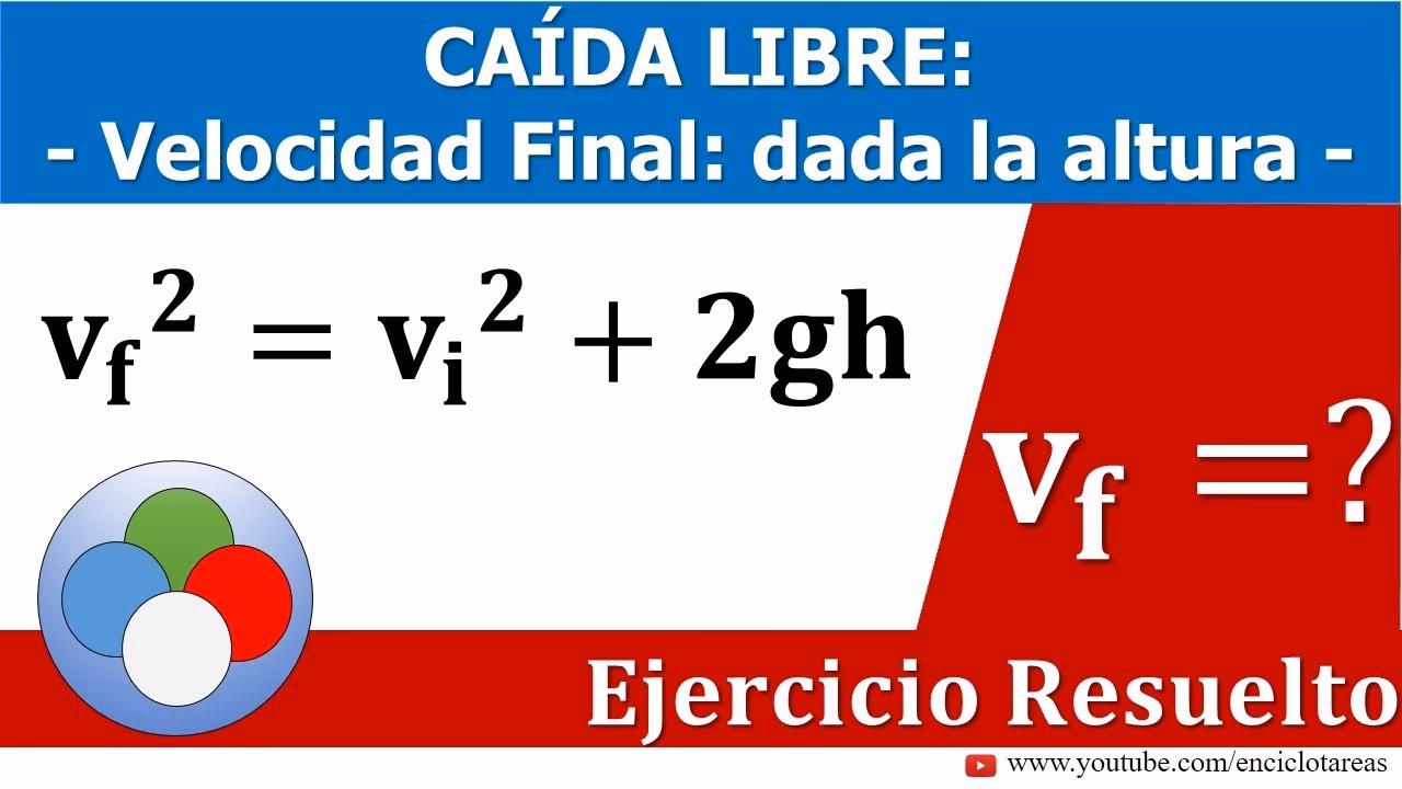 ¿Cómo se calcula la caída libre?