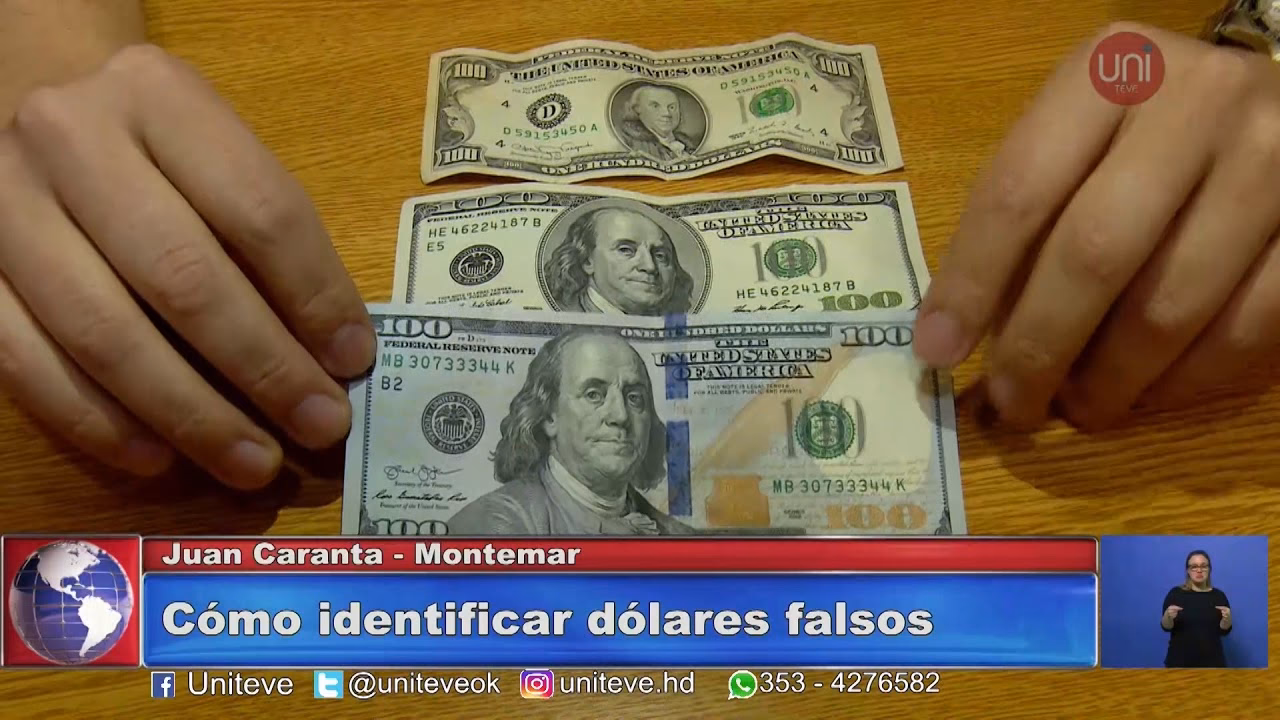 ¿Cómo saber si un dólar está falso?