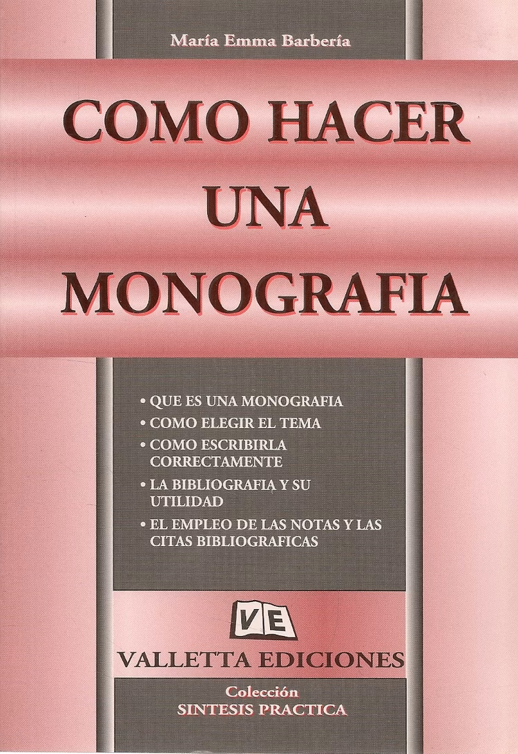 ¿Cuál es la estructura de una monografía?
