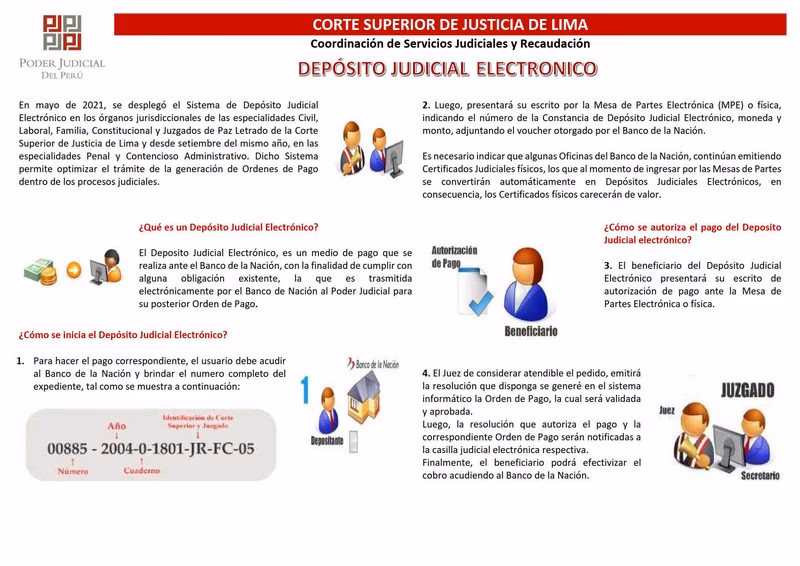 ¿Cuándo se autorizan los depósitos judiciales?