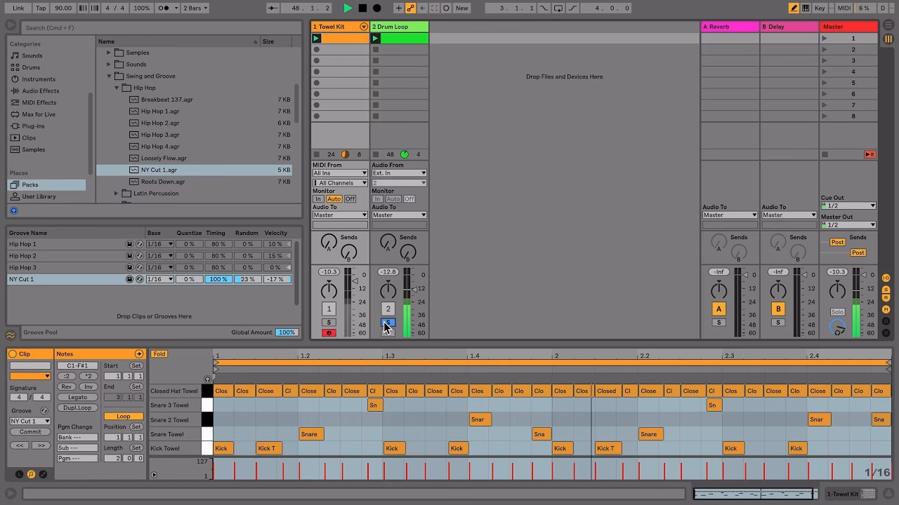 ¿Cómo trabajar con los grooves de la librería?