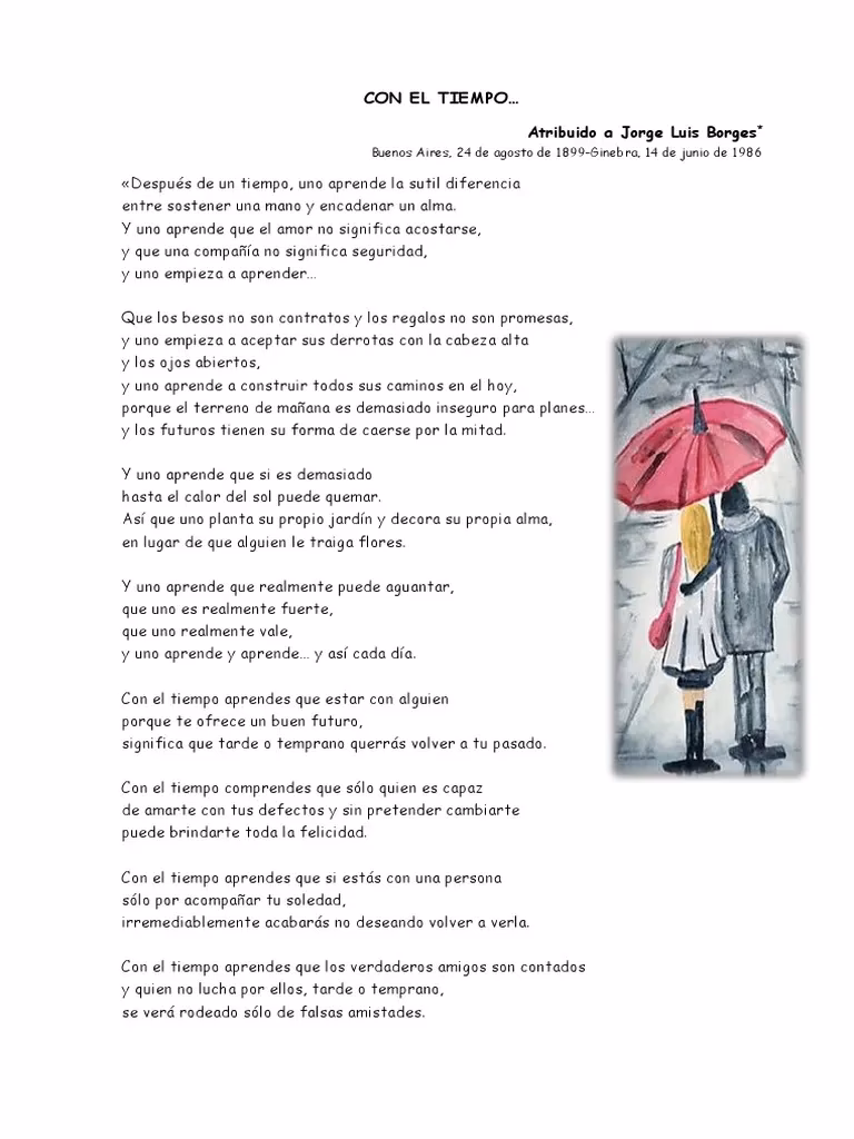 ¿Qué aprenderás con el tiempo?