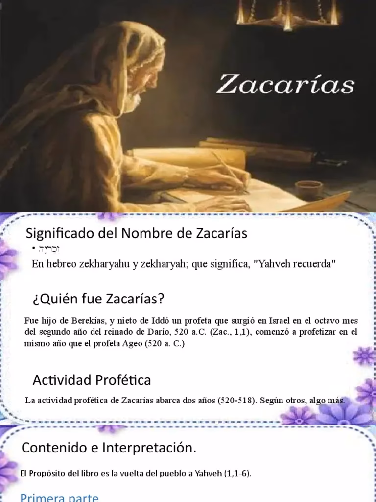 ¿Cuál es el final del libro de Zacarías?