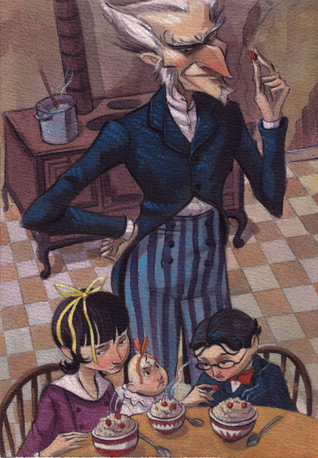 ¿Qué le dice Olaf a Violet en la oscuridad?