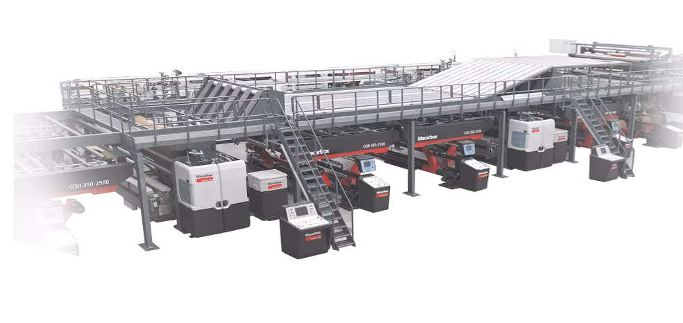 ¿Cuál es la velocidad de una corrugadora?