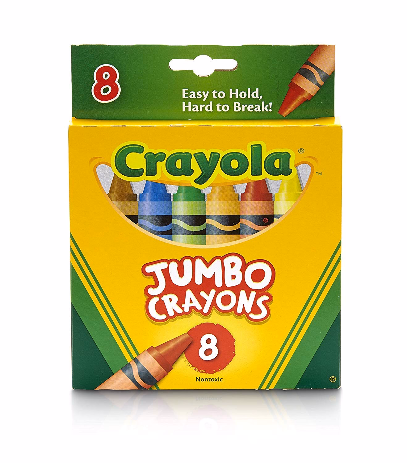 ¿Cuánto miden los crayones de cera gruesos?